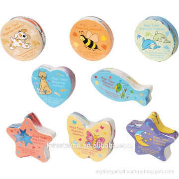 100% Cotton Custom Printing Compressed Towels Magic Towel Tablet